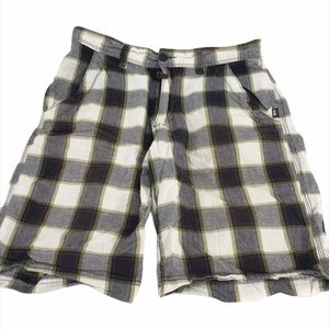 Unionbay Checkered Shorts, Blue, White, Green, 30